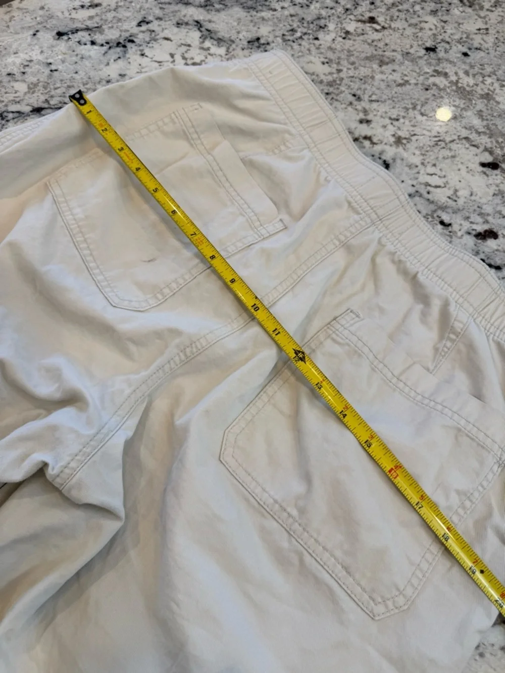 Abercrombie & Fitch Cream Cargo Pants Wide Leg Utility Size 12 - Picture 9 of 9